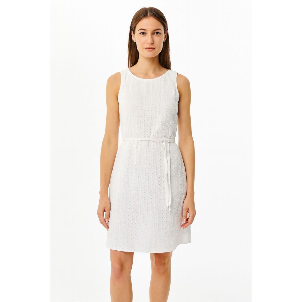Banana Republic White Eyelet Dress 0 Coastal Cowgirl Cottagecore sleeveless